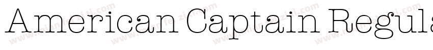 American Captain Regular字体转换